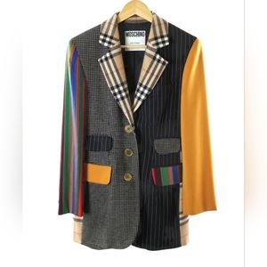 MOSCHINO 1994 Spring-Summer Collection Patchwork Blazer